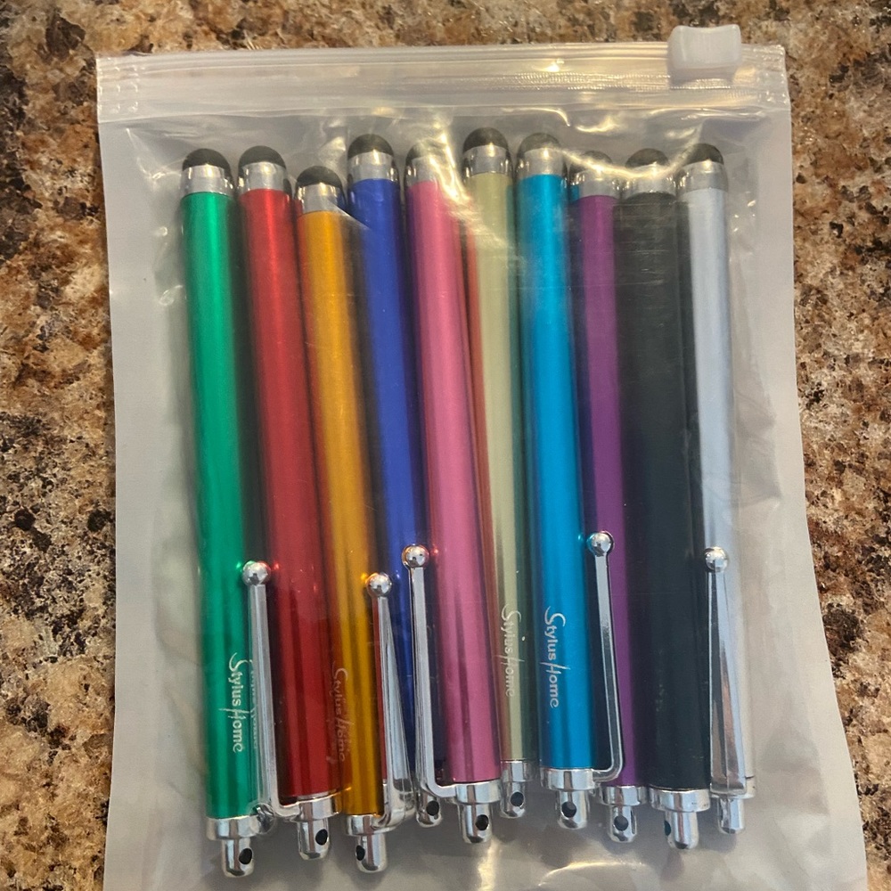 Pack of assorted stylus pens